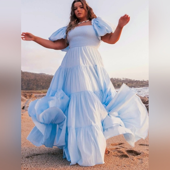 JessaKae Dresses & Skirts - 🩵JessaKae NWOT Light Blue Luna Maxi Dress